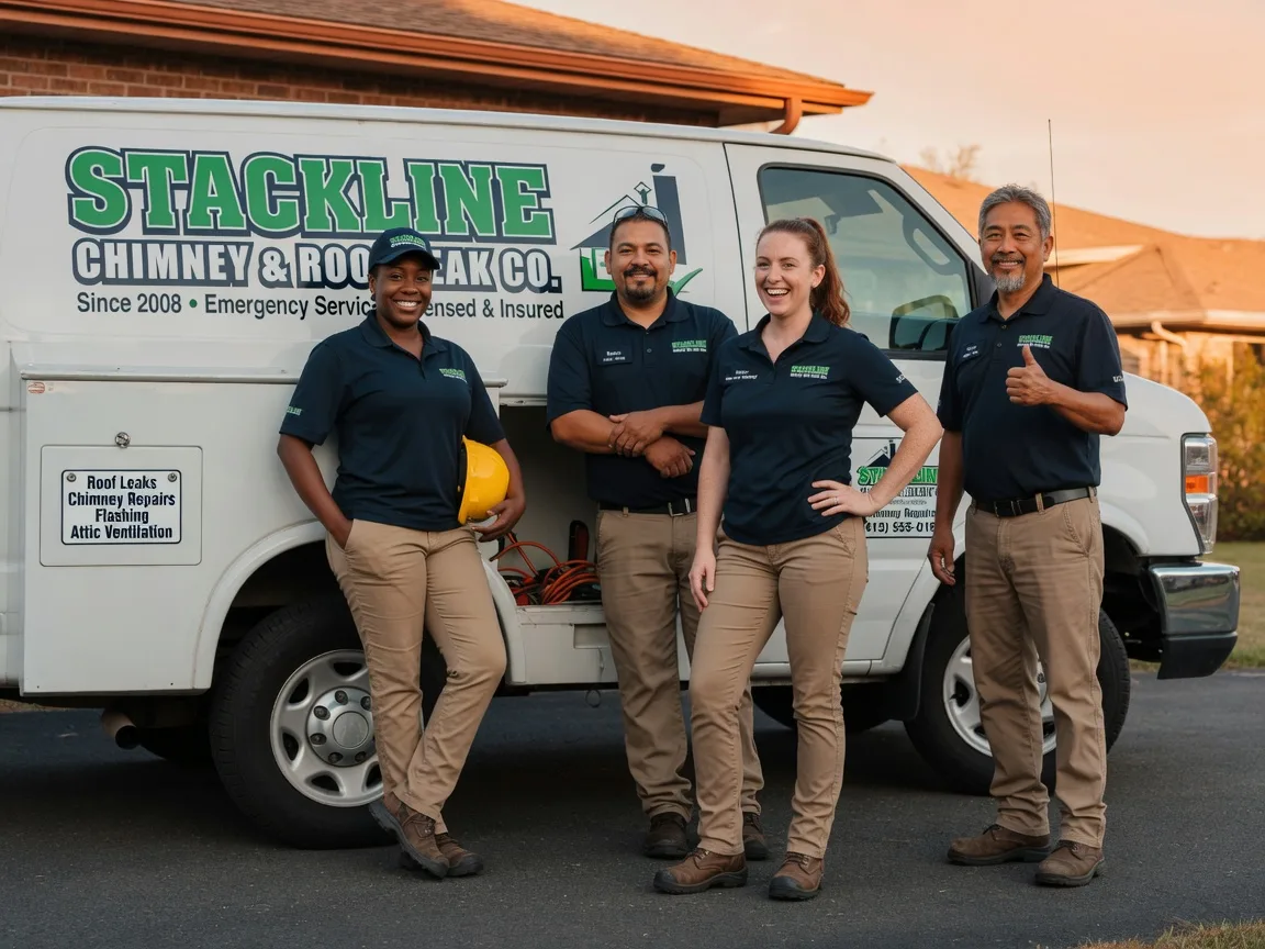 Chimney flashing repair company in Addington, OK